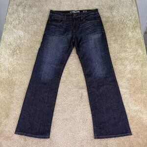 BKE Buckle Jake Straight Leg Jeans Mens Size 34R Blue Denim Pants 34X32 F183